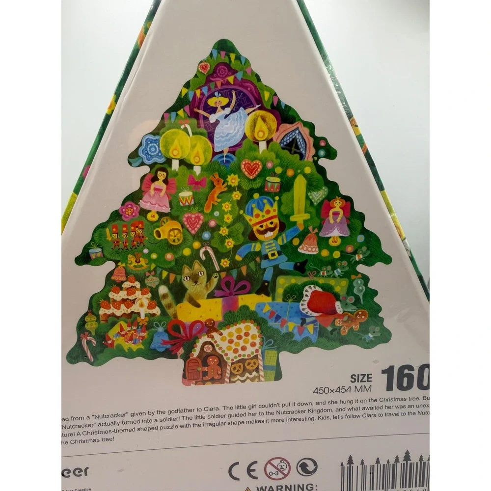 Mideer Clara and the Nutcracker Shaped Artist Puzzle 160 Piece Christmas Tree